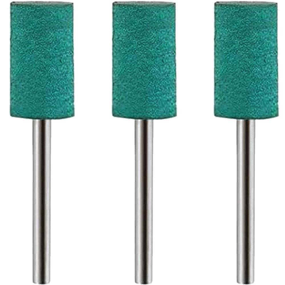 Kit 3 Pontas Montadas Borracha 10Mm Haste 3Mm Micro Retifica