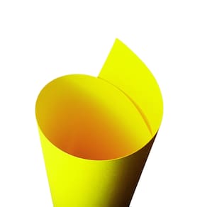 Papel Neon Plus 180g formato A4 Amarelo - 20 folhas
