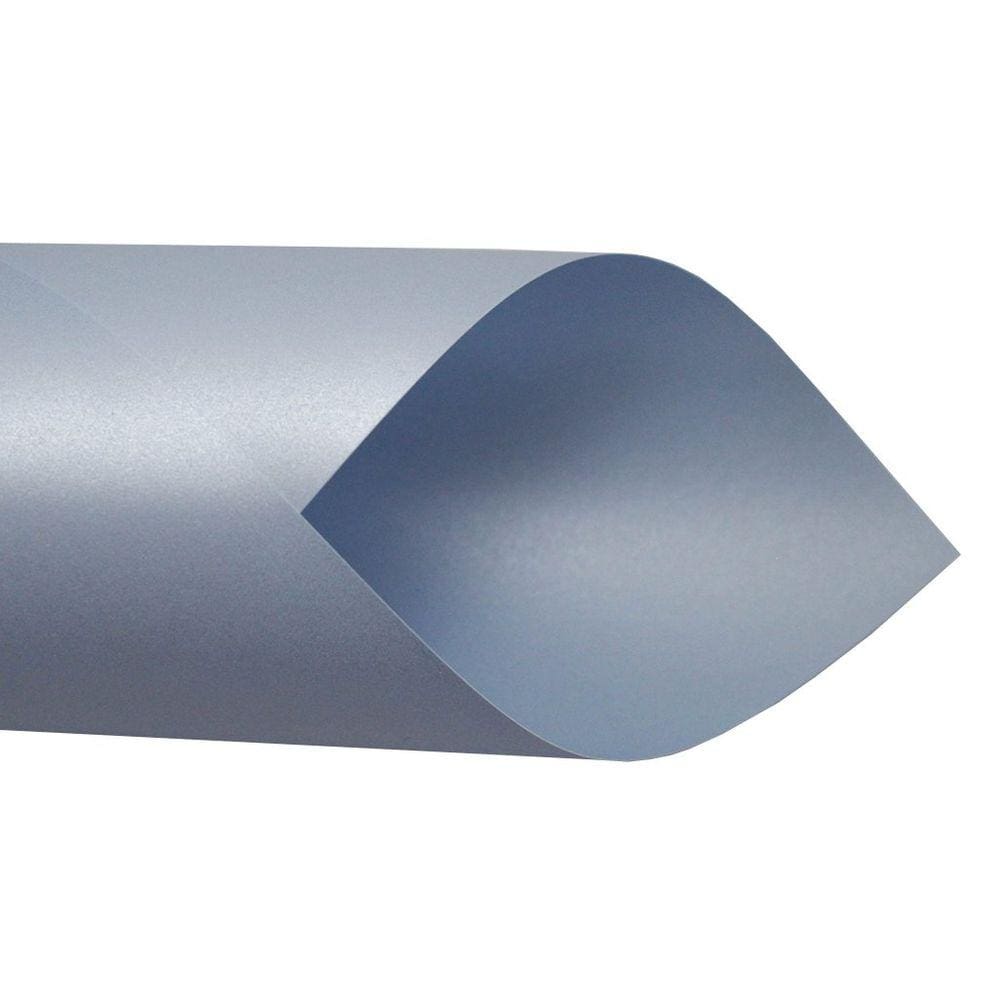 Papel Perolado 180g – Formato A4 Azul - 10 folhas