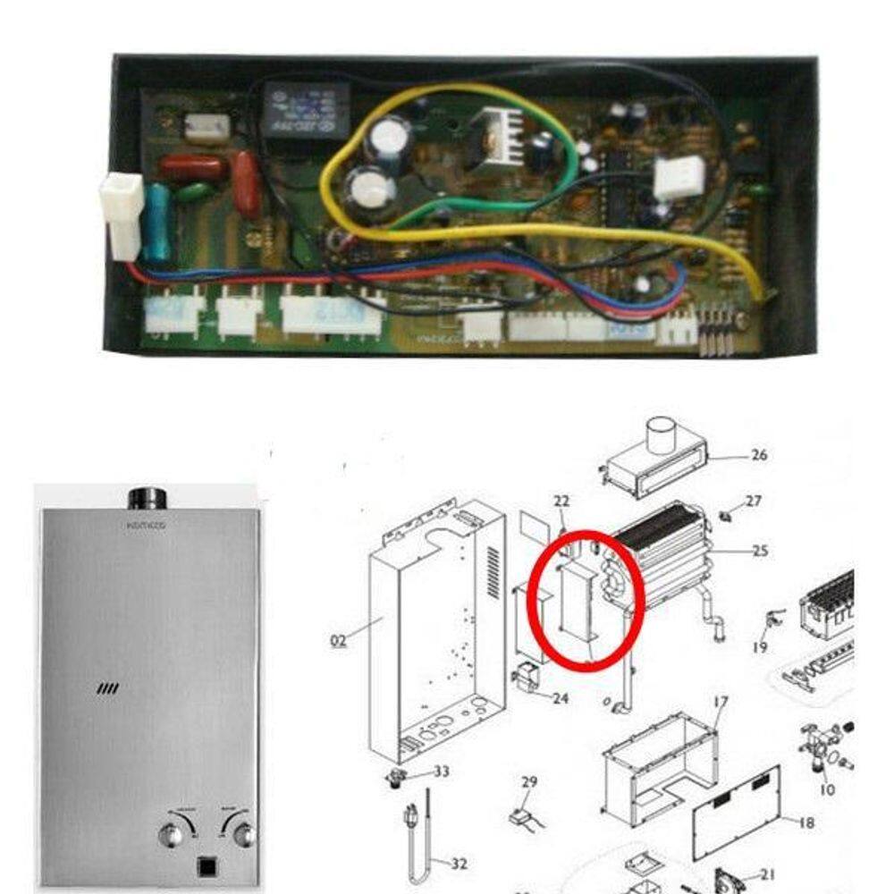 Placa De Controle Aquecedor Komeco Ko 1500Sx 0100020002....