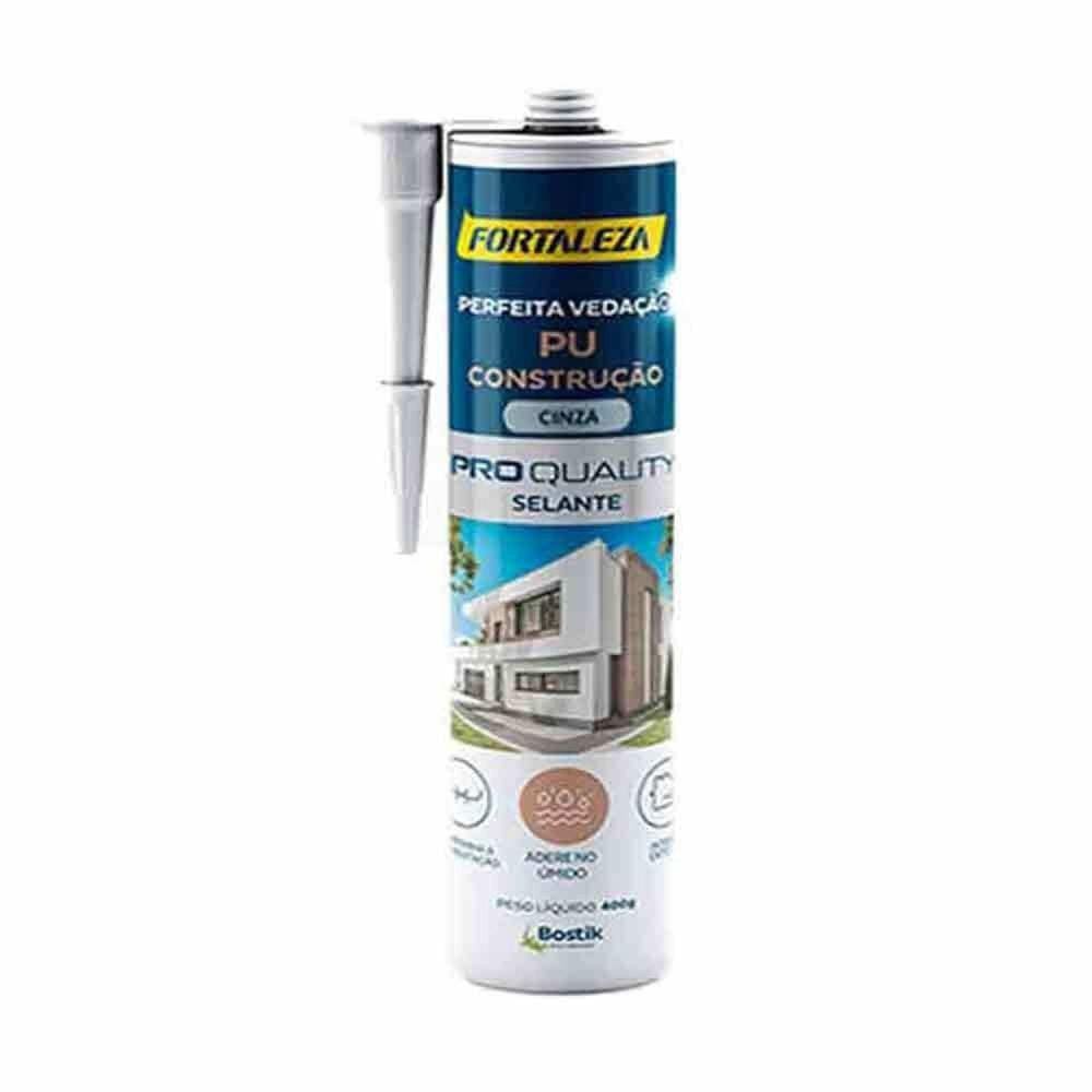 Selante Super Pu 40 Híbrido 400g Bostik Poliplás Cinza Cinza