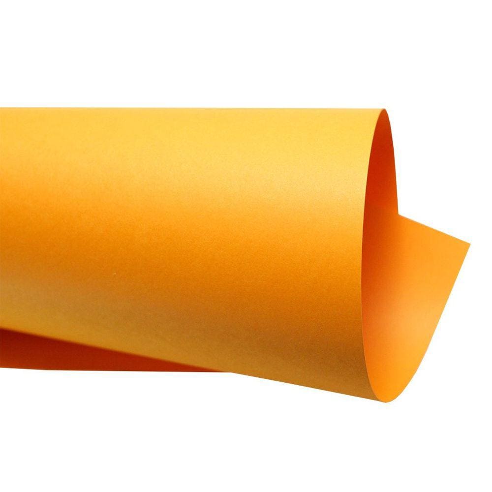 Papel Color Plus 180g – Formato A4 Laranja Jamaica - 20 folhas
