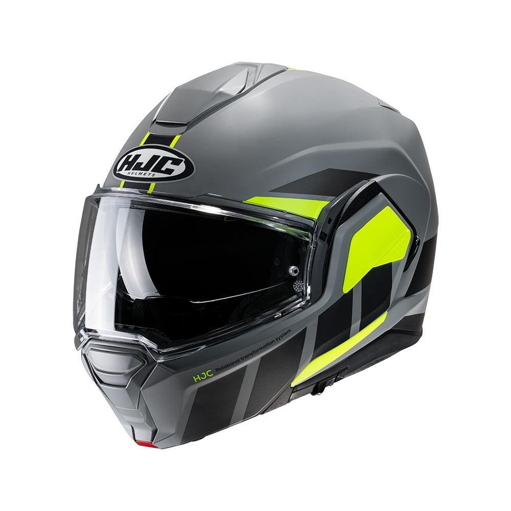 Capacete Hjc I100 180 Beis Cinza Preto E Verde  58 [F016]