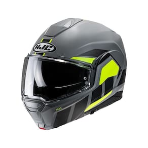 Capacete Hjc I100 180 Beis Cinza Preto E Verde  58 [F016]