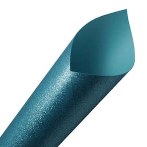 Papel Puro Glitter 250g - Pacote com 3 Folhas 30,5x30,5cm Azul Tiffany
