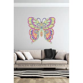 Adeseivo Para Parede Mandala - Borboleta