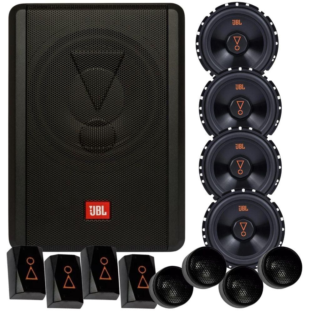 Caixa JBL Ativa Amplificada SW8A-MS 200w + Par Kit 2 Vias JBL 62VMS80 160W