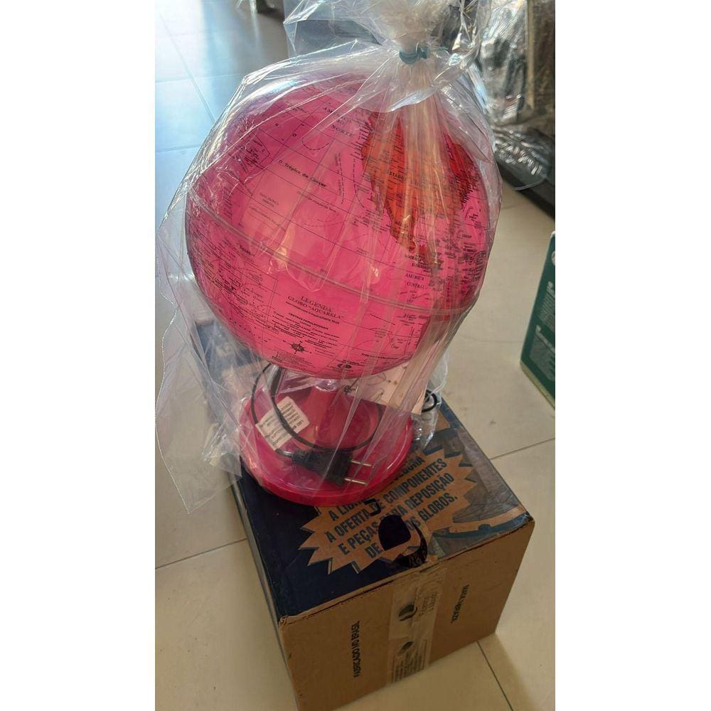 Globo Terrestre Decorativo Pink Globos