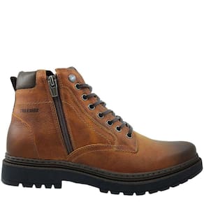 Coturno Masculino Casual em Couro Zíper Lateral Free Way Jack-04