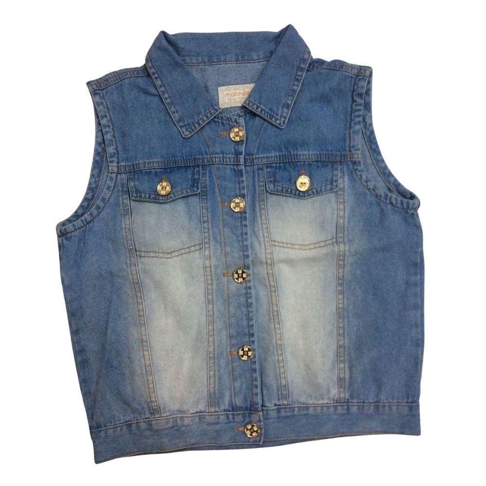 Colete Jeans Claro Zemar Fem