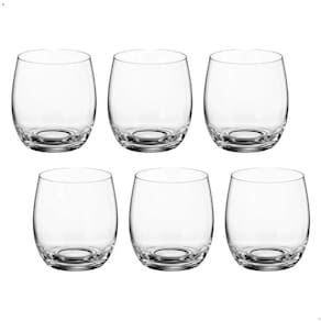 Jogo de 6 Copos para Whisky em Cristal Ecológico Mergus 410ml - Bohemia