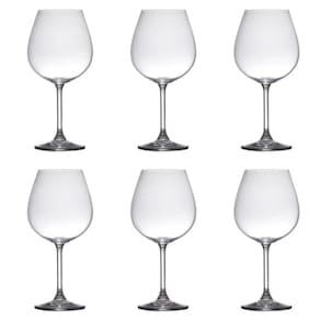 Jogo de 6 Taças para Bordeaux em Cristal Ecológico Gastro 650ml - Bohemia