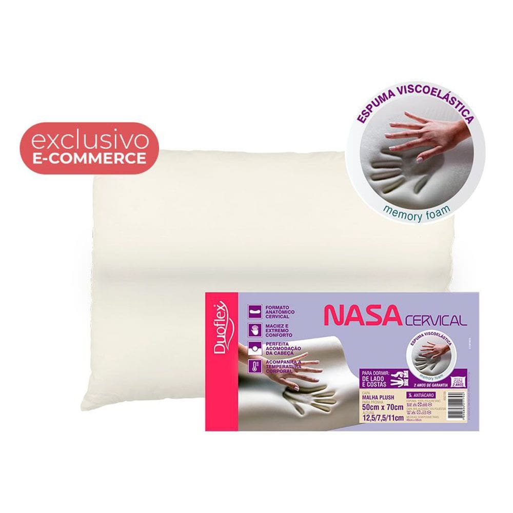 Travesseiro Duoflex Nasa Cervical - 50x70