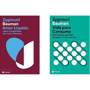 Kit 2 Livros Zygmunt Bauman Amor Líquido + Vida Para Consumo