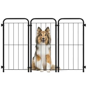 Cercadinho Dobrável Para Cachorro Pet Cães - 75 Cm De Altura - 3 Módulos - Preto - 10.919.02 - PETMIX