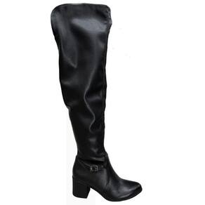 Bota Feminina Over The Knee Salto Bloco Médio Cano Longo Bottero 346912