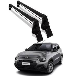 Rack Teto Citroen C3 2022 A 2024 Fixado Entre Portas Preto