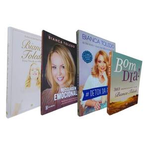 4 Livros Físicos Detox da Alma, Reciclagem Emocional, Prova Viva de Um Milagre + Devocional Bom Dia!  Bianca Toledo