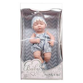 Boneca Bebê Realista Baby So Lovely Média 32cm com Roupa Azul 210-5 - Dorémi