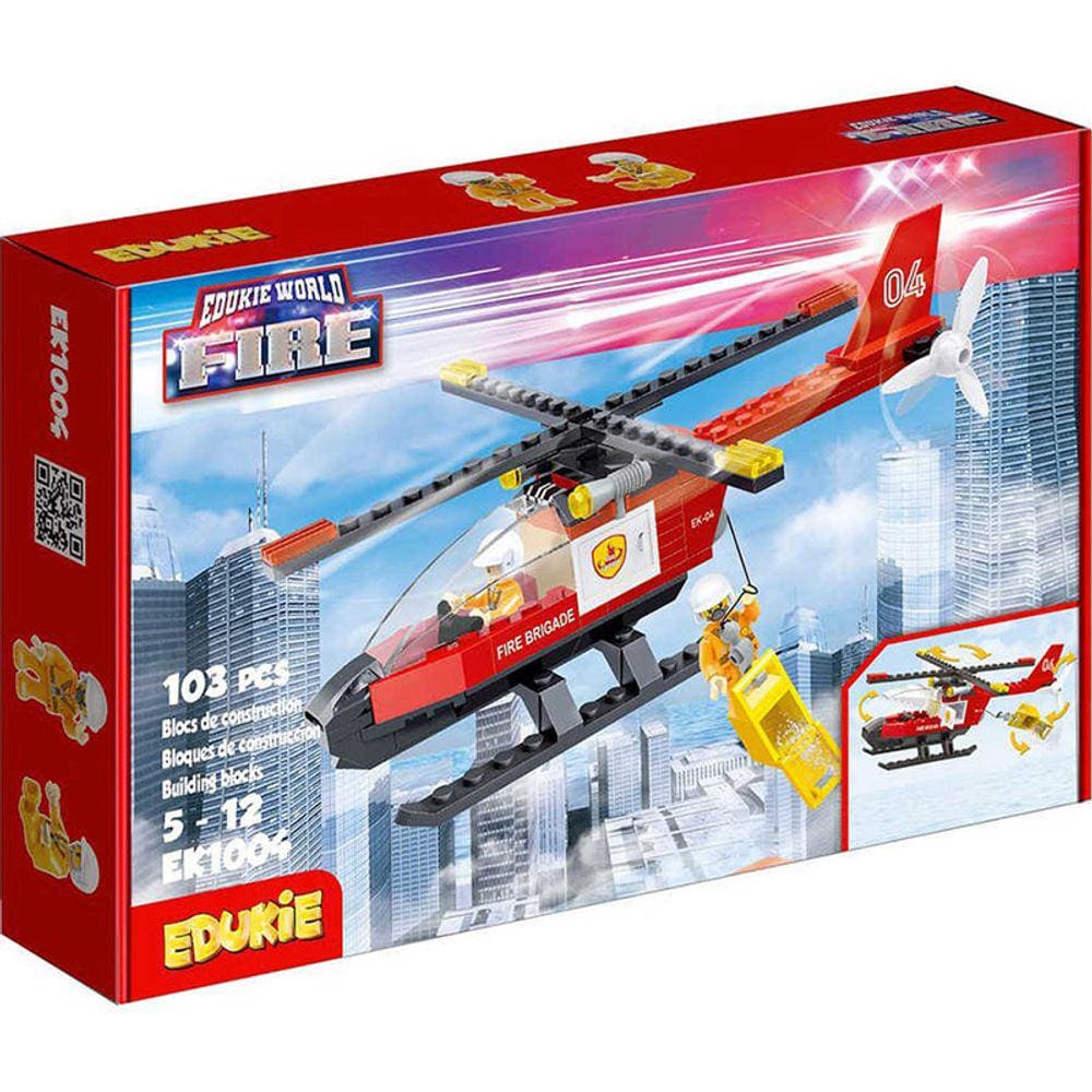 Blocos de Montar Brigada de Incêndio 103pcs EK1004 - Dorémi