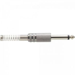 Plug P10 Mono Metal Com Mola Storm - Pct / 50