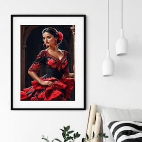 Quadro Umbanda Cigana Pombagira - 60X48 Cm 33X24Cm