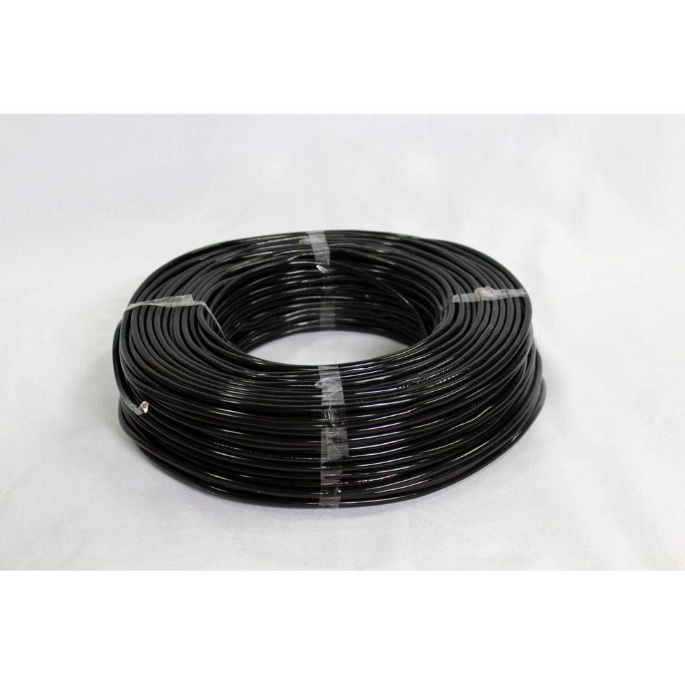 Fio Cabo Flexível 6 Mm 100 Metros Preto