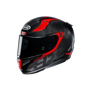 Capacete Hjc Rpha 11 Carbon Bleer Preto E Vermelho 56 [F016]