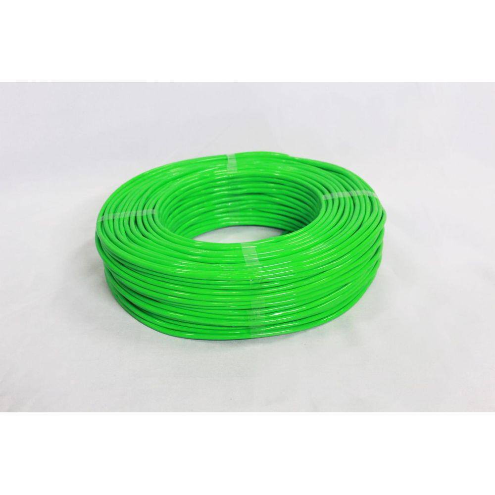Fio Cabo Flexível 6 Mm 50 Metros Verde