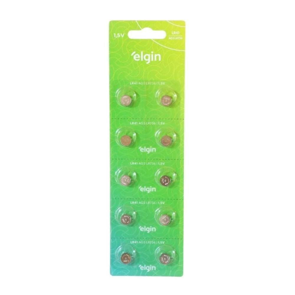 Bateria Alcalina LR41 Blister Elgin 2 Unidades