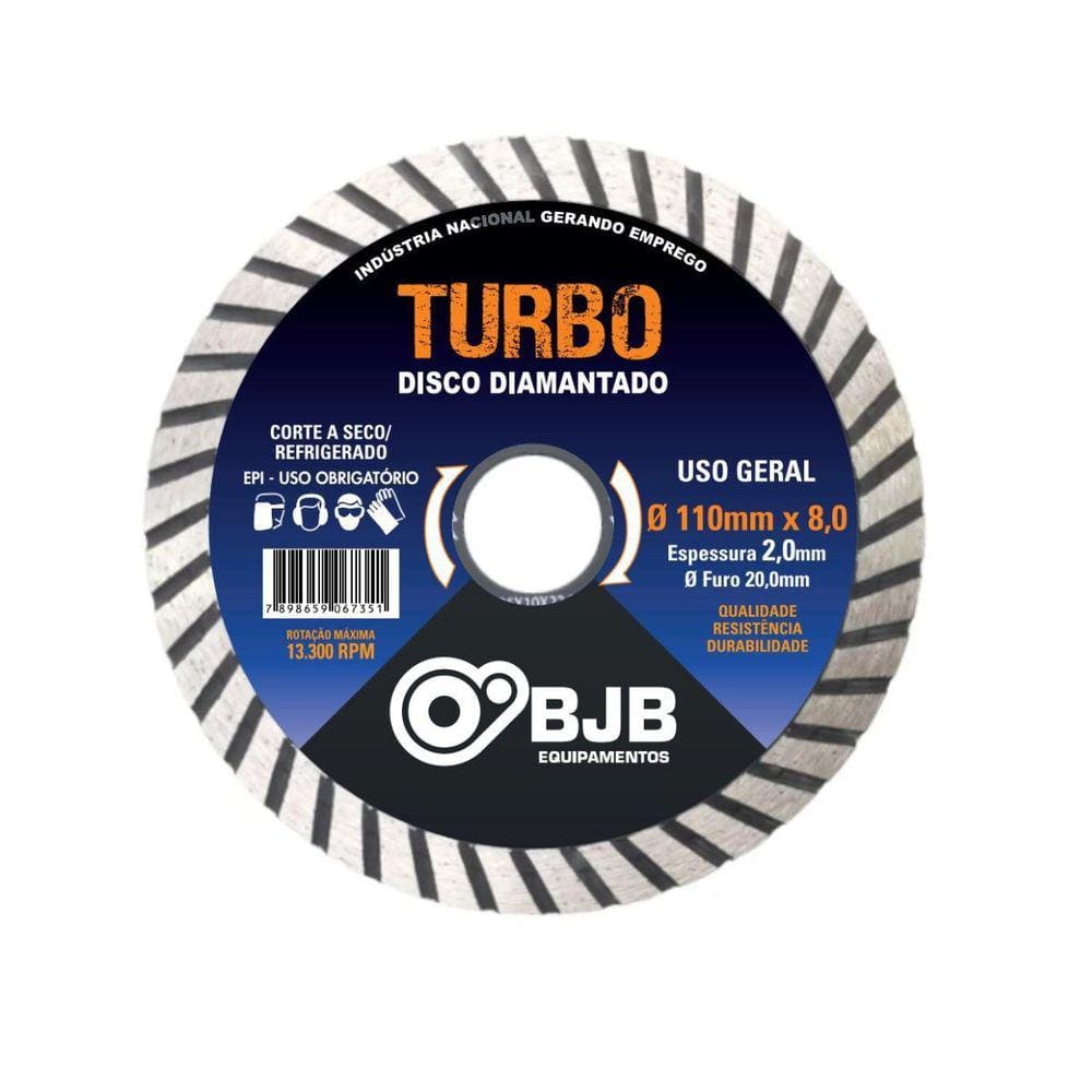 Disco De Cortar Turbo Para Diamantado Makita Serra 20Mm