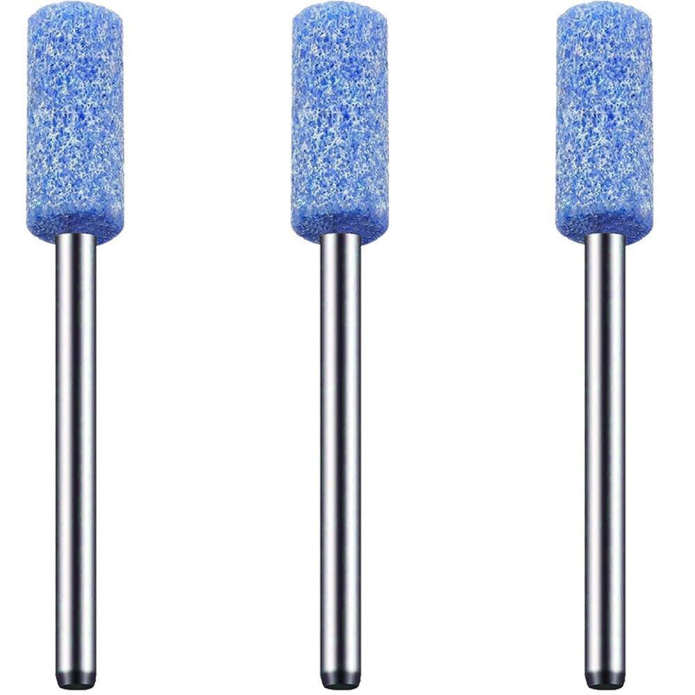 Kit 3 Ponta Montada 6Mm Abrasiva Haste 3Mm Micro Retífica