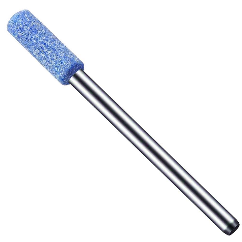 Ponta Montada 4Mm Abrasiva Azul Haste 3Mm Micro Retífica