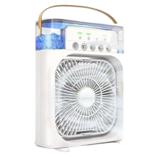 imagem-Ventilador Portátil de Mesa Mini Ar Condicionado Umidificado - 220V