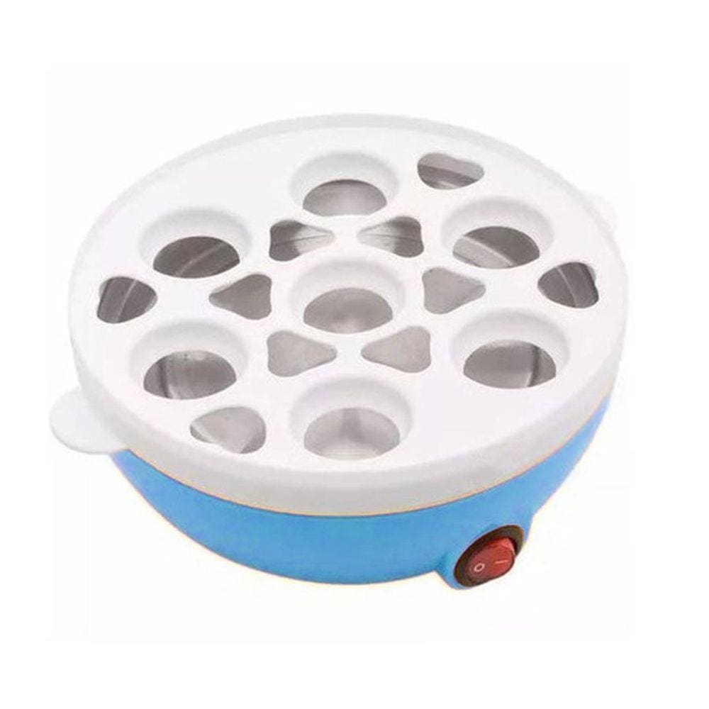 Cozedor Elétrico À Vapor Ovos Egg Cooker Azul