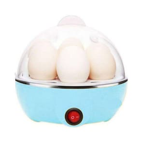 Máquina Processador Egg Cooker Cozedor Ovos Vapor Azul 110v