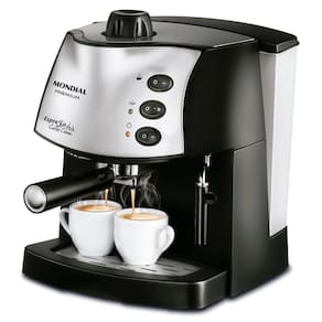 Máquina De Café Expresso Mondial Coffee Cream C-08 Cafeteira-220v-preto/inox