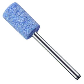 Ponta Montada 10Mm Abrasiva Azul Haste 3Mm Micro Retífica
