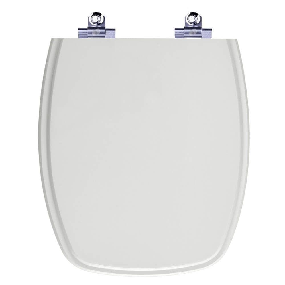 Tampa De Vaso Com Amortecedor Stylus Cinza Prata Para Celite