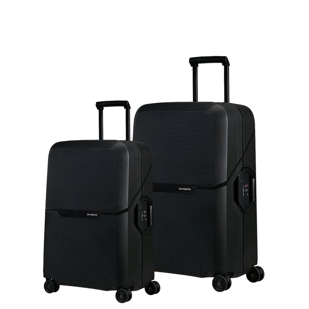 Conjunto de Malas Magnum Eco Samsonite Polipropileno Cadeado Tsa 4 Rodas Duplas 2 Peças P e M