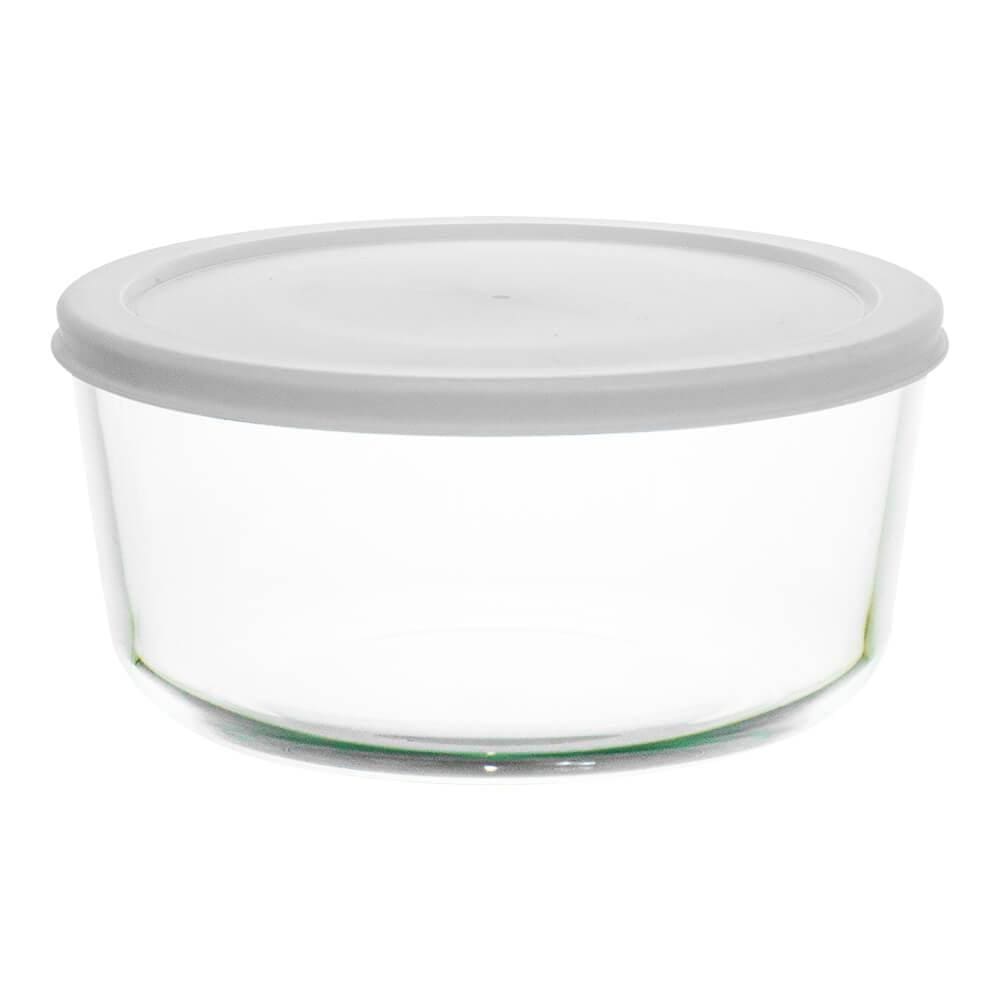 Pote de Vidro Borossilicato Refratário com Tampa Cinza 472ml - Casambiente JGTI069-Avulso