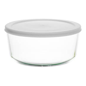 Pote de Vidro Borossilicato Refratário com Tampa Cinza 236ml - Casambiente