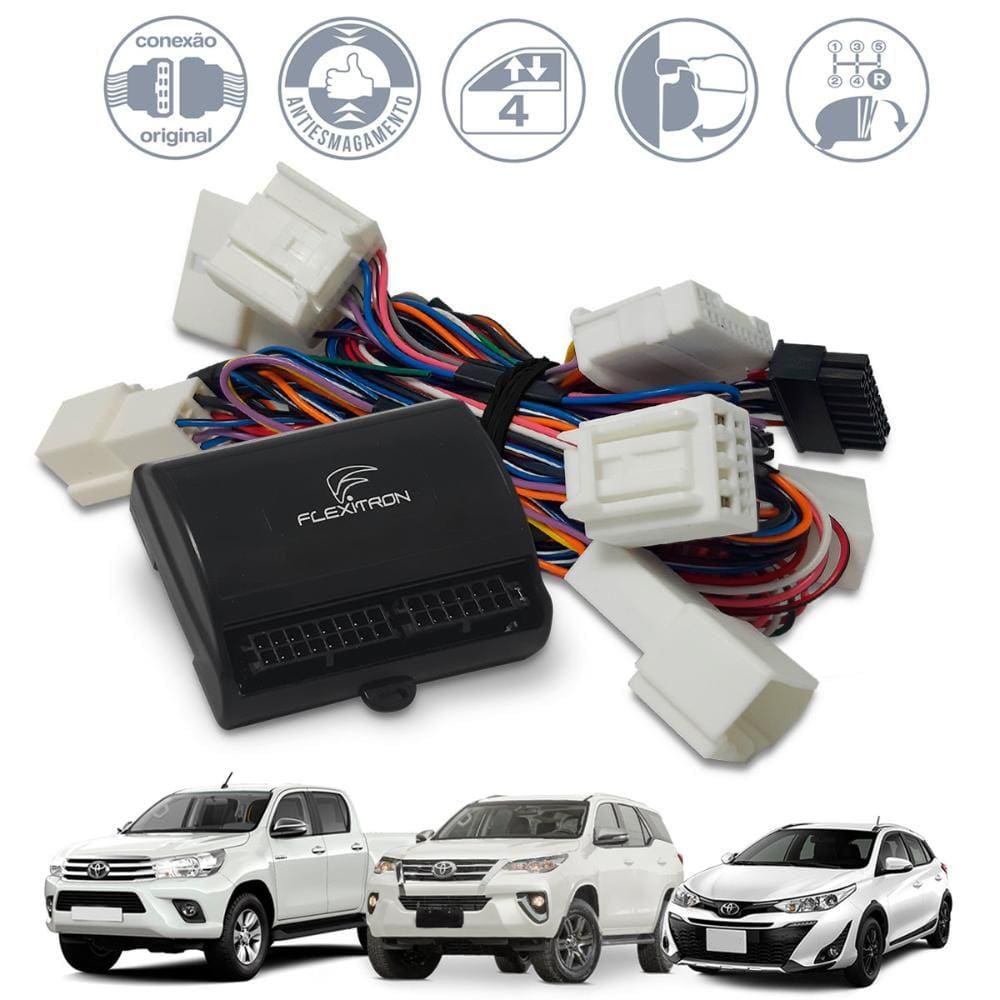 Modulo Vidro Yaris Hilux e Sw4 16 22 Tilt Down e Rebatimento