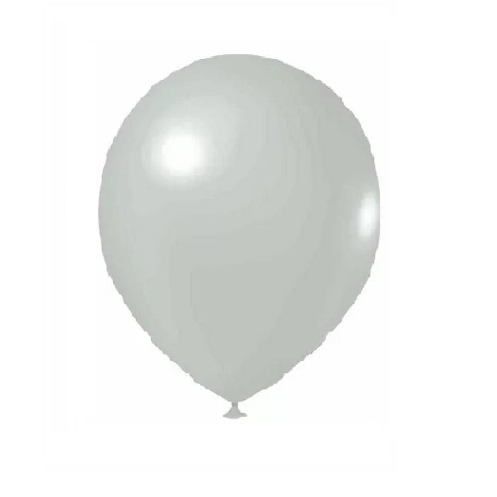 Balao Liso Granf 9 Cinza Candy C/50 Pic Pic