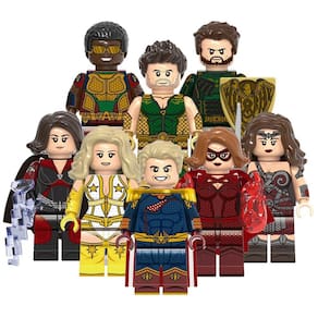 Kit 8 Bonecos The Boys Stormfront Homelander Maeve Deep Blocos De Montar