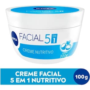 Creme Facial Nutritivo, Nivea, 100g, sensação não oleosa, 24h de hidratação