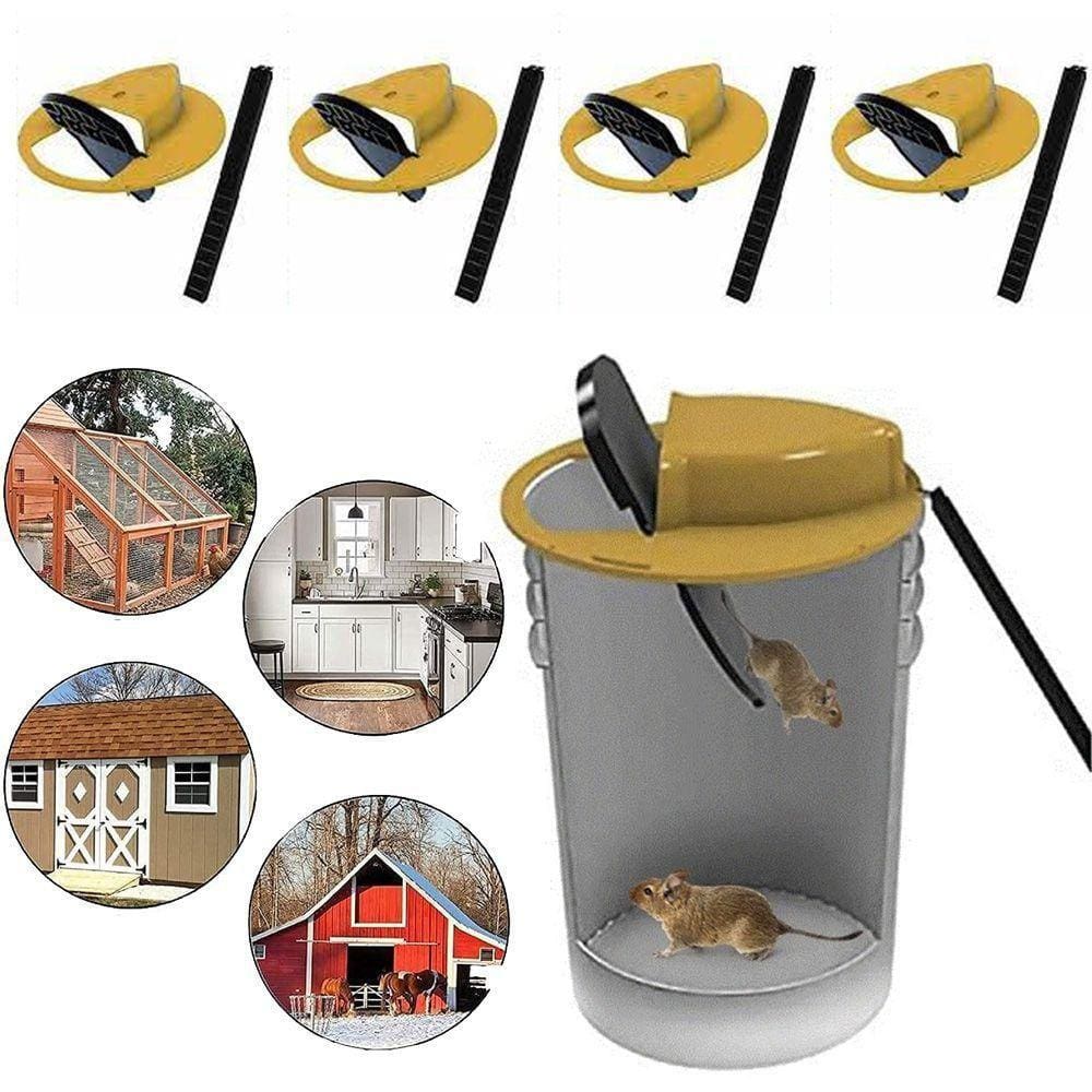 Armadilha Ratoeira Pega Rato Balde Reutilizavel 5 Und