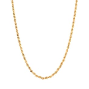 Corrente Feminina Torcida Liso 45cm Banhado Em Ouro 18k