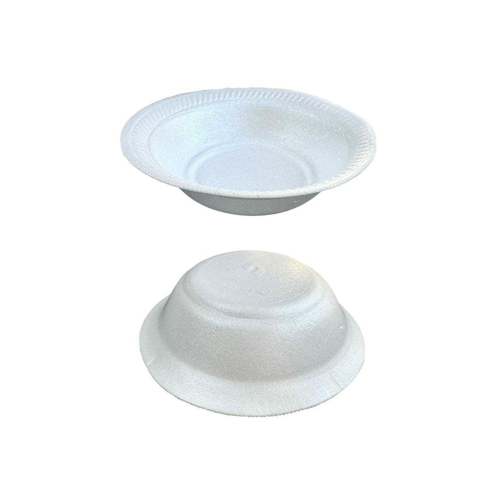 Cumbuca Térmica Descartável Funda 15Cm 100 Und Pote Isopor