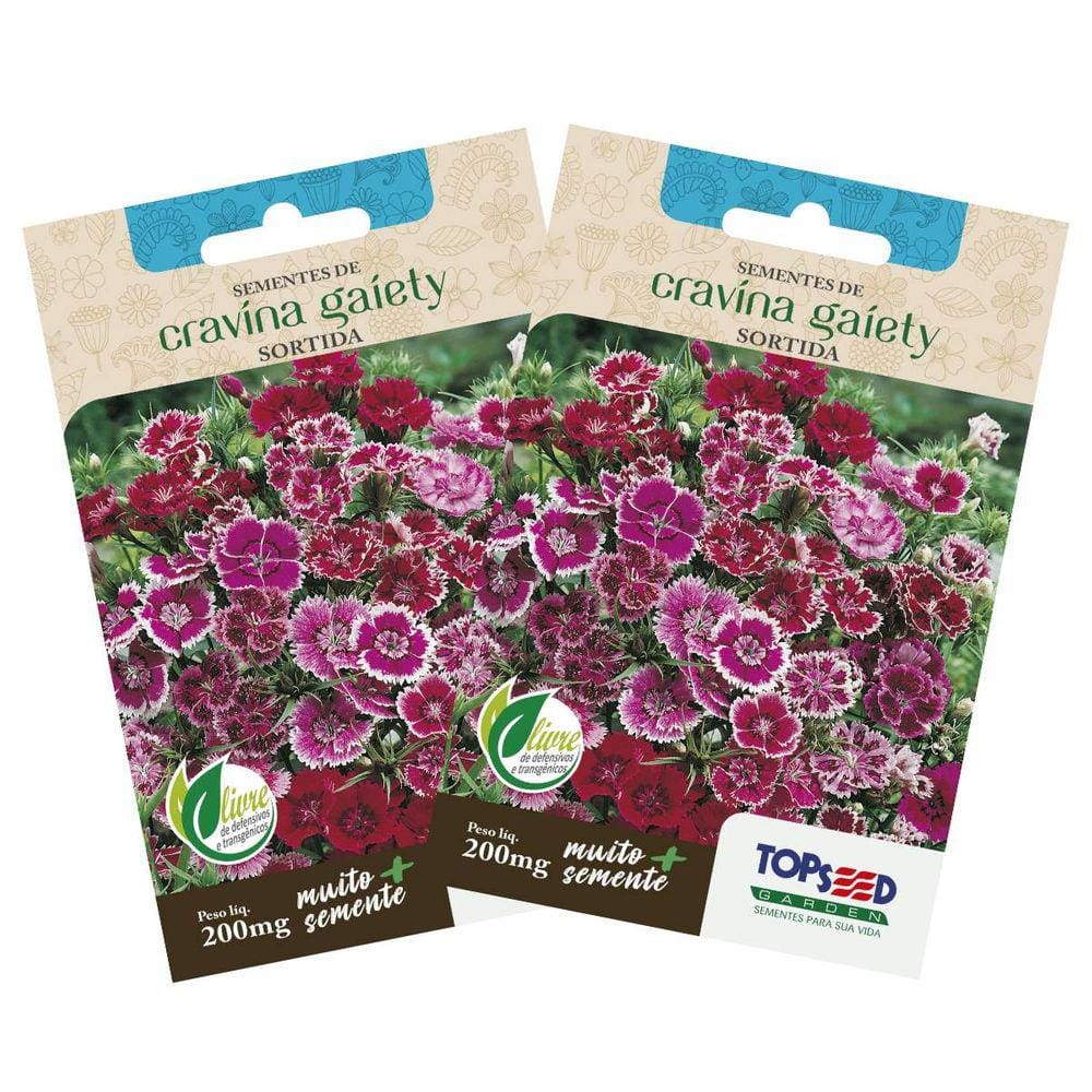 2X Sementes de Cravina Gaiety TOPSEED